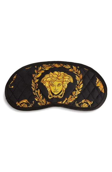 versace robe sleepwear|Versace sleep mask.